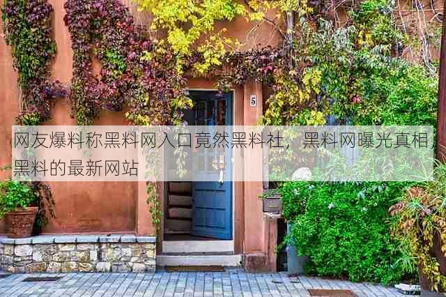 网友爆料称黑料网入口竟然黑料社，黑料网曝光真相，黑料的最新网站