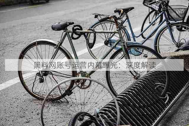 黑料网账号运营内幕曝光:深度解读