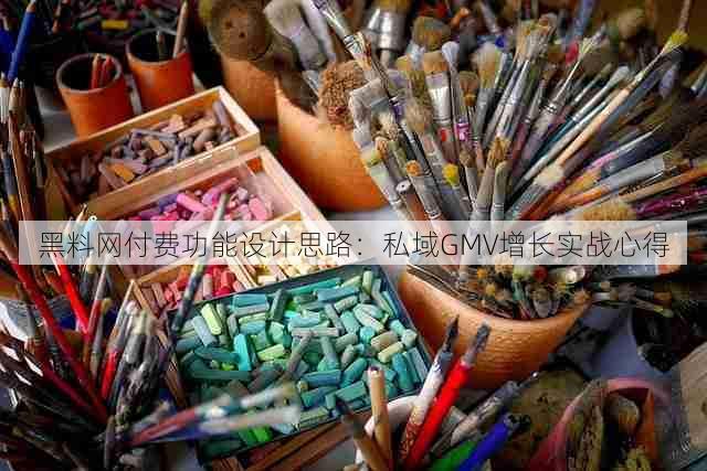 黑料网付费功能设计思路:私域GMV增长实战心得